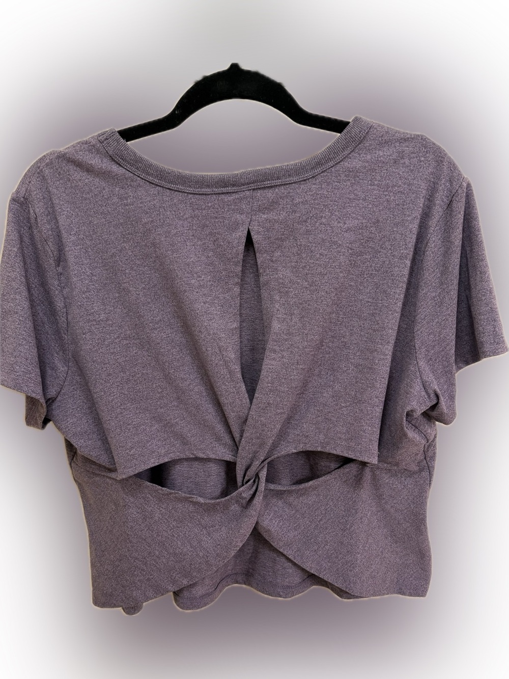 Women's Short Sleeve Crewneck Tee in Lavender - Picture 2 of 4